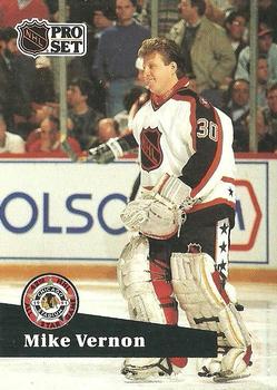 1991-92 Pro Set #277 Mike Vernon Front