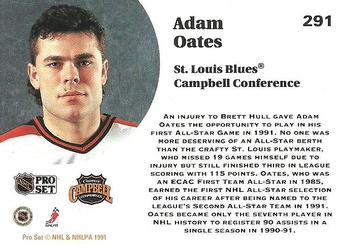 1991-92 Pro Set #291 Adam Oates Back