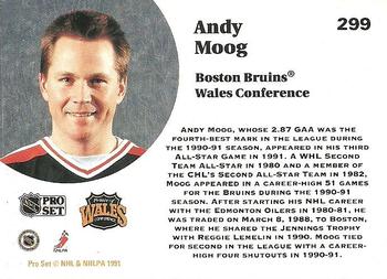 1991-92 Pro Set #299 Andy Moog Back