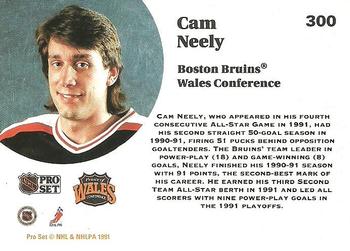 1991-92 Pro Set #300 Cam Neely Back
