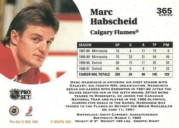 1991-92 Pro Set #365 Marc Habscheid Back