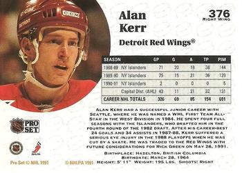 1991-92 Pro Set #376 Alan Kerr Back