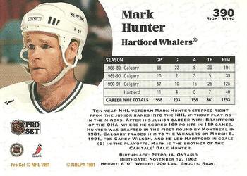 1991-92 Pro Set #390 Mark Hunter Back