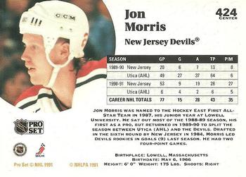 1991-92 Pro Set #424 Jon Morris Back