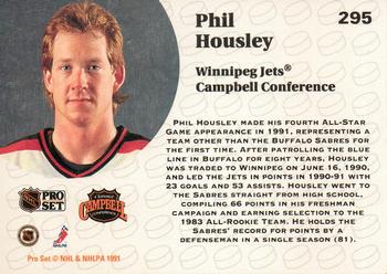 1991-92 Pro Set #295 Phil Housley Back
