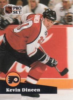 1991-92 Pro Set #451 Kevin Dineen Front