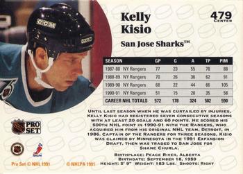 1991-92 Pro Set #479 Kelly Kisio Back