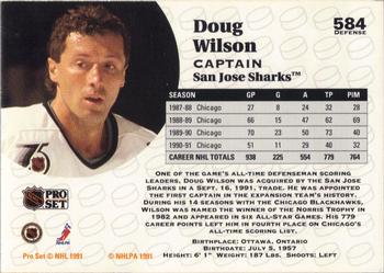 1991-92 Pro Set #584 Doug Wilson Back