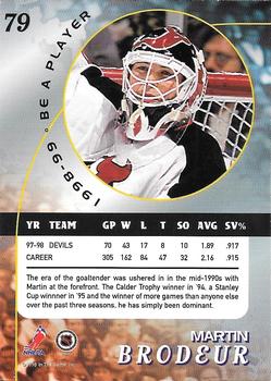 1998-99 Be a Player - Tampa Bay All-Star Game #79 Martin Brodeur Back