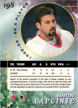 1998-99 Be a Player - Toronto Fall Expo #198 Martin Lapointe Back