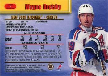 1998-99 Bowman's Best - Atomic Refractors #3 Wayne Gretzky Back