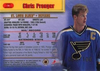 1998-99 Bowman's Best - Atomic Refractors #18 Chris Pronger Back