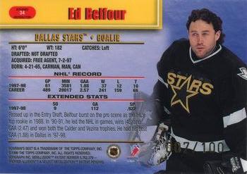 1998-99 Bowman's Best - Atomic Refractors #34 Ed Belfour Back