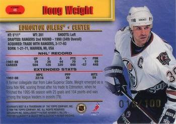 1998-99 Bowman's Best - Atomic Refractors #46 Doug Weight Back