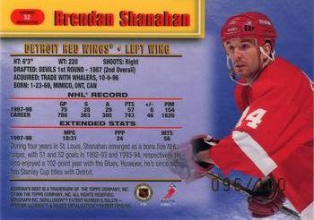 1998-99 Bowman's Best - Atomic Refractors #52 Brendan Shanahan Back