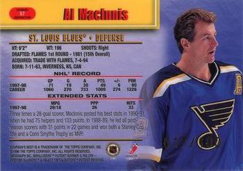 1998-99 Bowman's Best - Atomic Refractors #57 Al MacInnis Back
