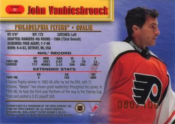 1998-99 Bowman's Best - Atomic Refractors #82 John Vanbiesbrouck Back