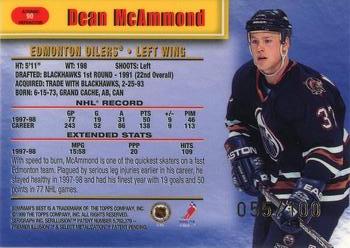 1998-99 Bowman's Best - Atomic Refractors #90 Dean McAmmond Back