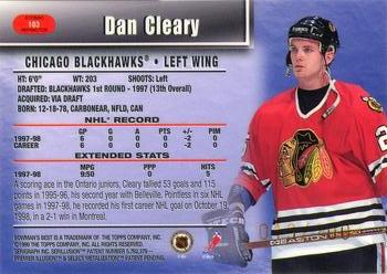 1998-99 Bowman's Best - Atomic Refractors #103 Daniel Cleary Back