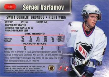 1998-99 Bowman's Best - Atomic Refractors #142 Sergei Varlamov Back
