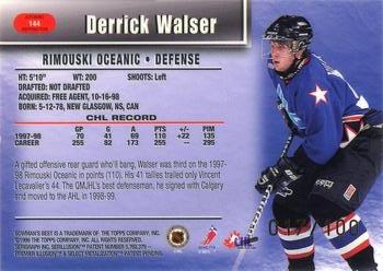 1998-99 Bowman's Best - Atomic Refractors #144 Derrick Walser Back