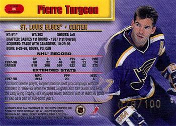 1998-99 Bowman's Best - Atomic Refractors #86 Pierre Turgeon Back