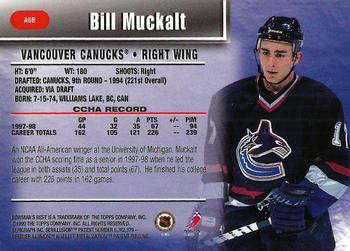 1998-99 Bowman's Best - Autographs #A6B Bill Muckalt Back