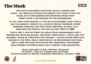 1991-92 Pro Set - Collectibles #CC2 The Mask Back