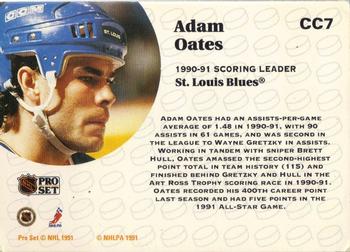 1991-92 Pro Set - Collectibles #CC7 Adam Oates Back