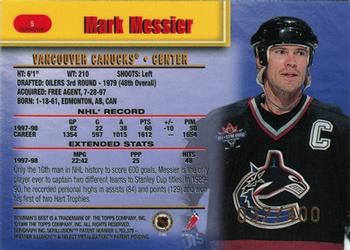 1998-99 Bowman's Best - Refractors #5 Mark Messier Back