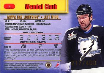 1998-99 Bowman's Best - Refractors #19 Wendel Clark Back
