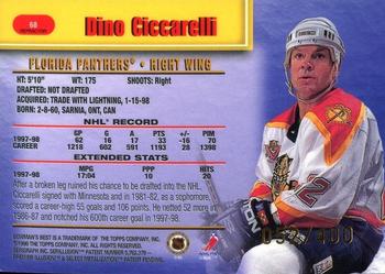 1998-99 Bowman's Best - Refractors #68 Dino Ciccarelli Back