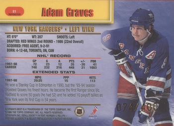 1998-99 Bowman's Best - Refractors #81 Adam Graves Back