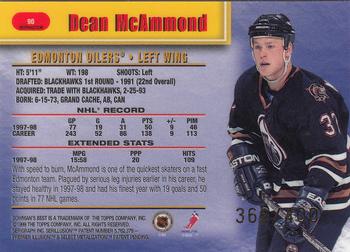 1998-99 Bowman's Best - Refractors #90 Dean McAmmond Back