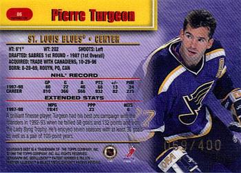 1998-99 Bowman's Best - Refractors #86 Pierre Turgeon Back