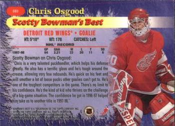 1998-99 Bowman's Best - Scotty Bowman's Best #SB3 Chris Osgood Back