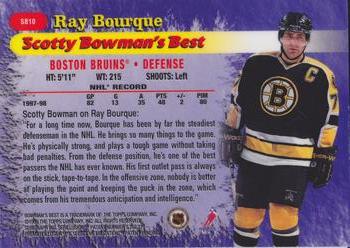 1998-99 Bowman's Best - Scotty Bowman's Best #SB10 Ray Bourque Back