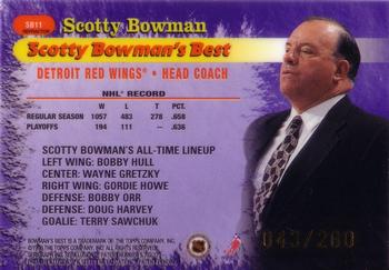 1998-99 Bowman's Best - Scotty Bowman's Best Refractors #SB11 Scotty Bowman Back