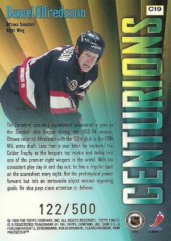 1998-99 Finest - Centurion #C19 Daniel Alfredsson Back