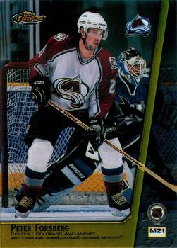 1998-99 Finest - Double Sided Mystery Finest #M21 Martin Brodeur / Peter Forsberg Back