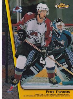 1998-99 Finest - Double Sided Mystery Finest Refractors #M26 Peter Forsberg / Joe Sakic Front