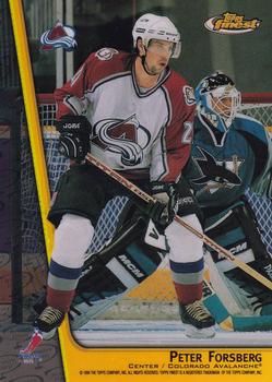 1998-99 Finest - Double Sided Mystery Finest Refractors #M27 Peter Forsberg Front