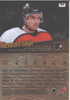 1998-99 Finest - No Protectors #24 Alexandre Daigle Back