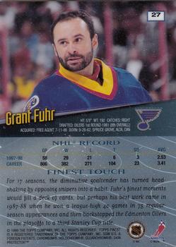 1998-99 Finest - No Protectors #27 Grant Fuhr Back