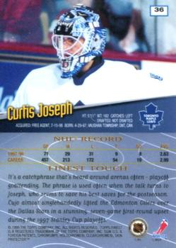 1998-99 Finest - No Protectors #36 Curtis Joseph Back