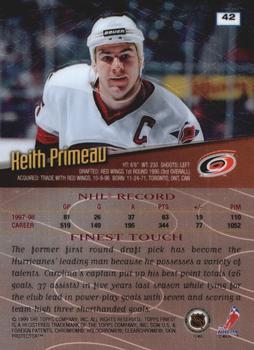 1998-99 Finest - No Protectors #42 Keith Primeau Back