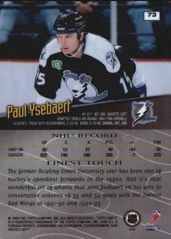 1998-99 Finest - No Protectors #73 Paul Ysebaert Back