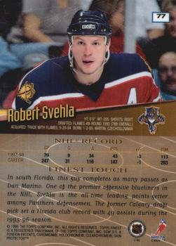 1998-99 Finest - No Protectors #77 Robert Svehla Back