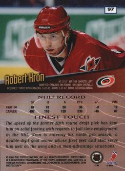 1998-99 Finest - No Protectors #97 Robert Kron Back