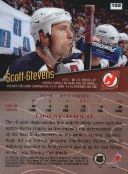 1998-99 Finest - No Protectors #132 Scott Stevens Back